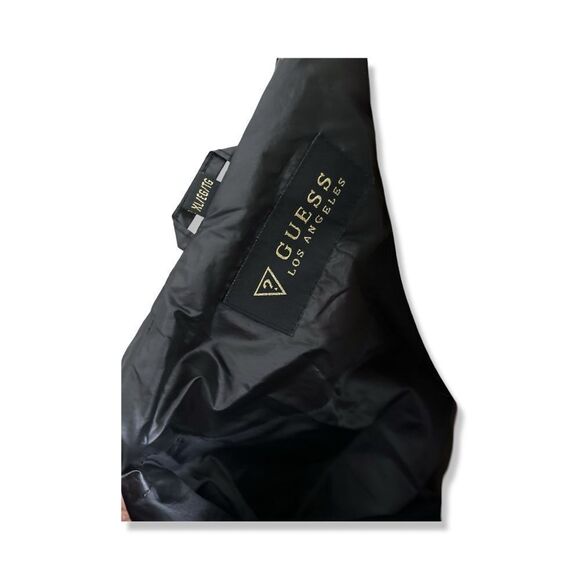 Guess Women's Black Solid Fur Long Sleeve Full Zip Puffer Jacket Size XL - Picture 7 of 10